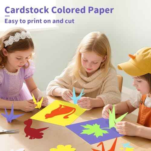 120 Sheets Colored Cardstock 8.5 X 11 Construction Paper 12 Assorted Colors — view 6