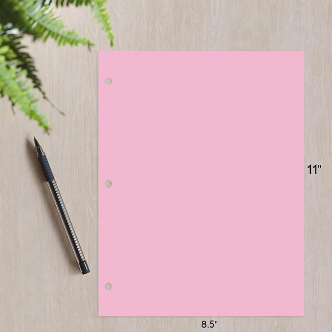 Copy And Printing Color Paper, 20 Lb. 3 Hole Punch 500 Sheets Per Ream. — view 3