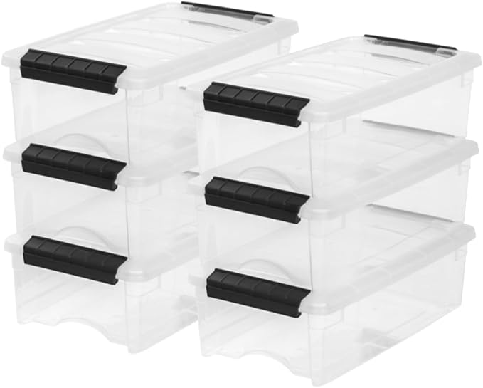 IRIS USA 6-Pack Storage Bins