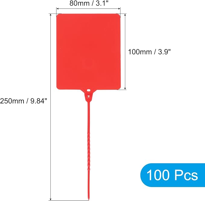 MECCANIXITY Plastic Seals Shipping Tags, — view 2
