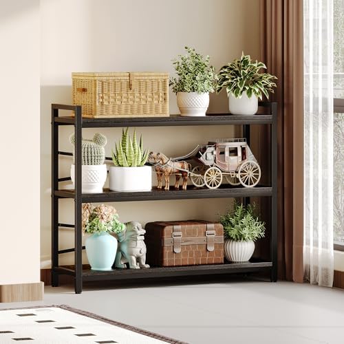 3 Tier Bookshelf 39.37" Width, Dorm Desk Hutch, Desk Shelf, Long — view 5