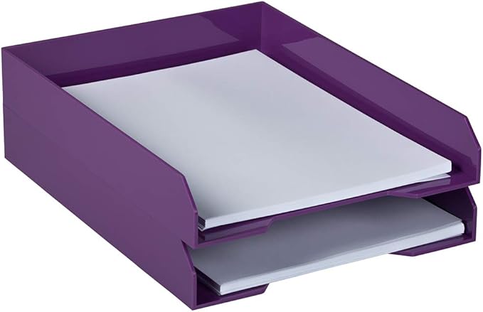 JAM PAPER Stackable Paper Trays