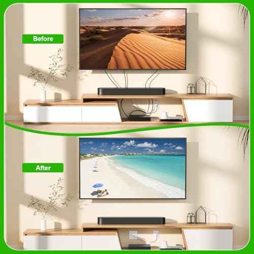 in Wall Cable Management Kit with Brush Wall Plate,AC Outlets & USB-a Ports,9ft Cord,Hide Cords Recessed Wall  — view 6