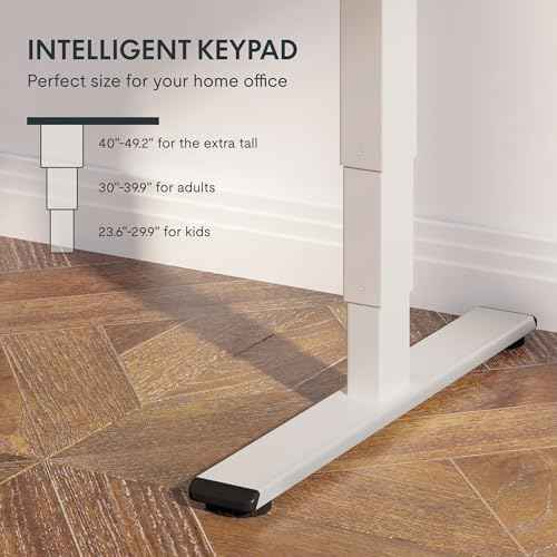 FlexiSpot E6 Bamboo 3-Stage Dual Motor Electric Standing Desk 55 x 28 Sit Stand Up Desk, Holds 220 lbs, Adjust — view 3