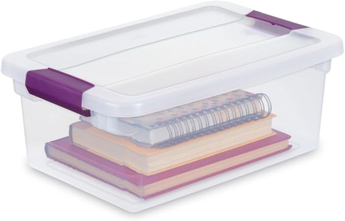 Sterilite 36-Pack 15 Quart Clearview Latch Box, Stackable Organizer Bins — view 9