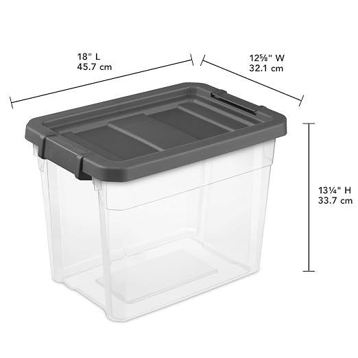 Sterilite 18-Pack Modular Stacker Box, Durable Clear Plastic Storage Bins — view 3
