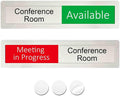 Available or Meeting in Progress Privacy Sign, Vacant Occupied Sign