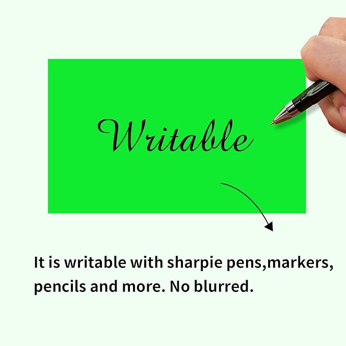 STARLIBOO 3"X5" Rectangle Color Coding Labels, Removable Square Label Inventory — view 4