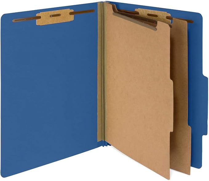 10 Blue Classification Folders