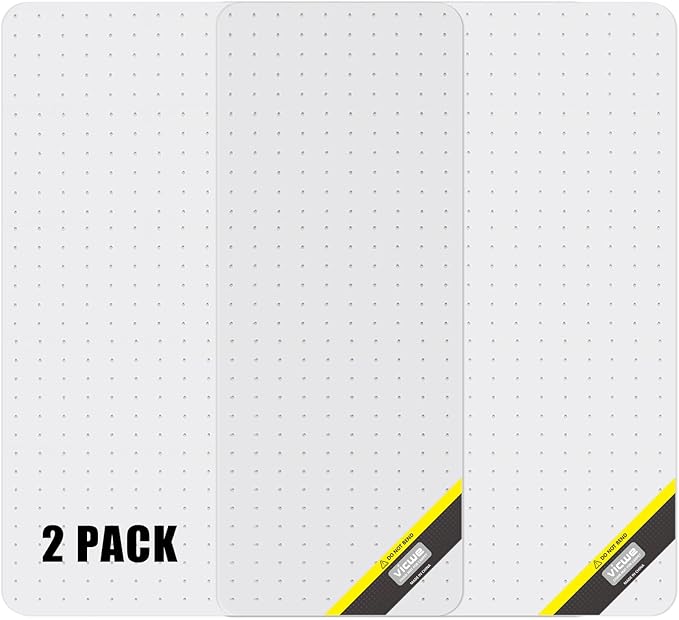 Vicwe Office Chair Mat for Carpet, 2 Pack, Easy Rolling Hard Mat for Office