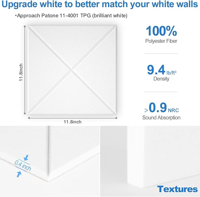 Sonicism 12 Pack X-Lined Acoustic Panels — view 5