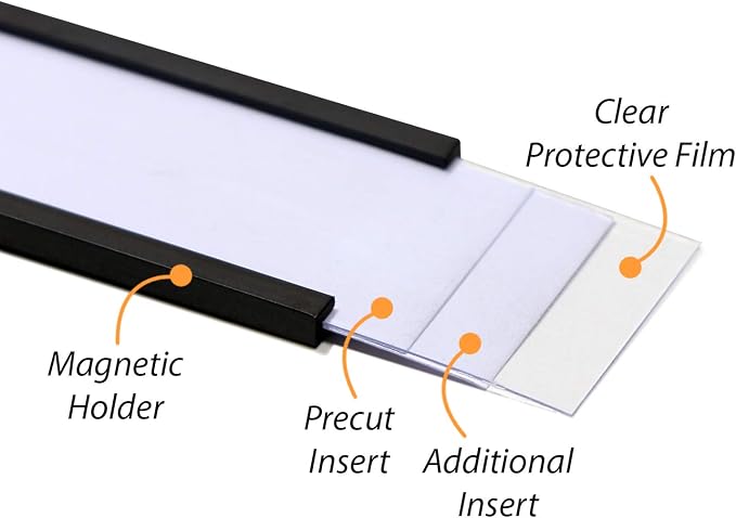 SmartSign Magnetic 'C' Channel Card Holders — view 7