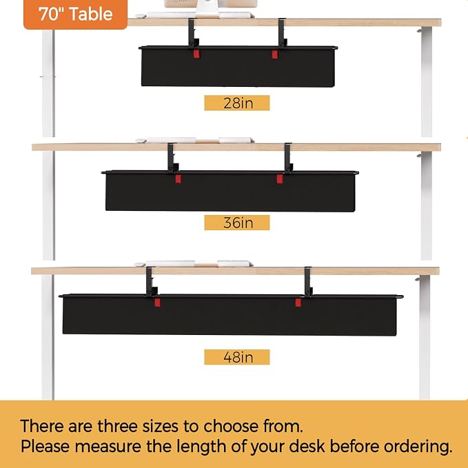 Under Desk Cable Management Tray — view 6