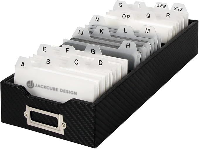 J JACKCUBE DESIGN JackCubeDesign Carbon Fiber Business Card Organizer Coupon