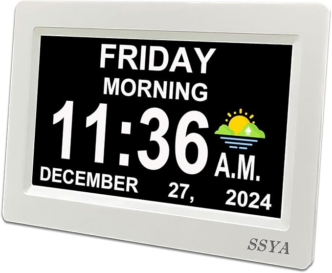 SSYA Digital Calendar Alarm Clock