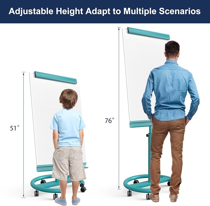 TSJ OFFICE Rolling Whiteboard Standing — view 3
