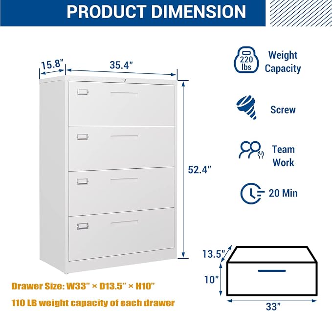 Fesbos Lateral File Cabinet — view 3
