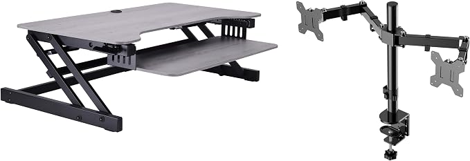 Rocelco 37.5" Height Adjustable Standing Desk Converter