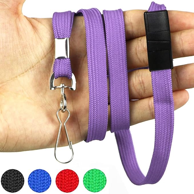 Bird Fiy Lanyard Light Purple Lanyards Neck Flat Premium Breakaway Badge Lanyard — view 5