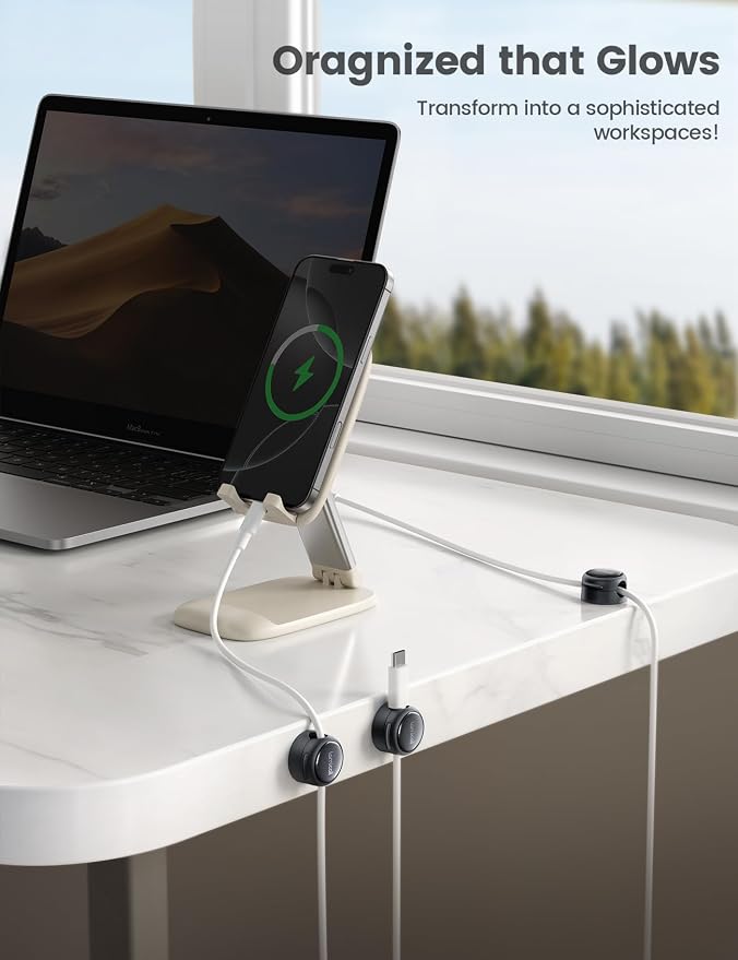 12Pack Magnetic Cord Organizer Cable Clips — view 4