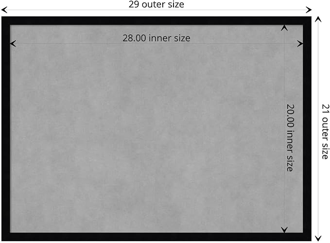 Amanti Art Black Framed Magnetic Board 21x29 Medium Vision Board — view 4