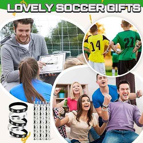 Sabary 48 Pcs Sports Pencils Silicone Bracelets Set Soccer Football Basketball Baseball Wooden Pencil Rubber W — view 6