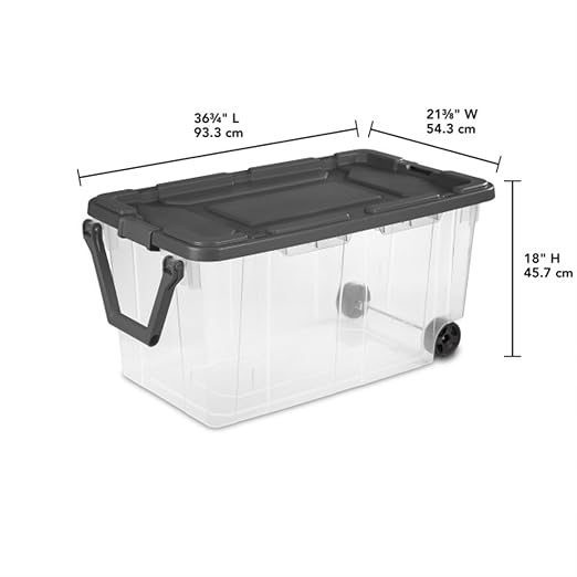 Sterilite 6-Pack Modular Stacker Box, Durable Clear Plastic Storage Bins — view 2