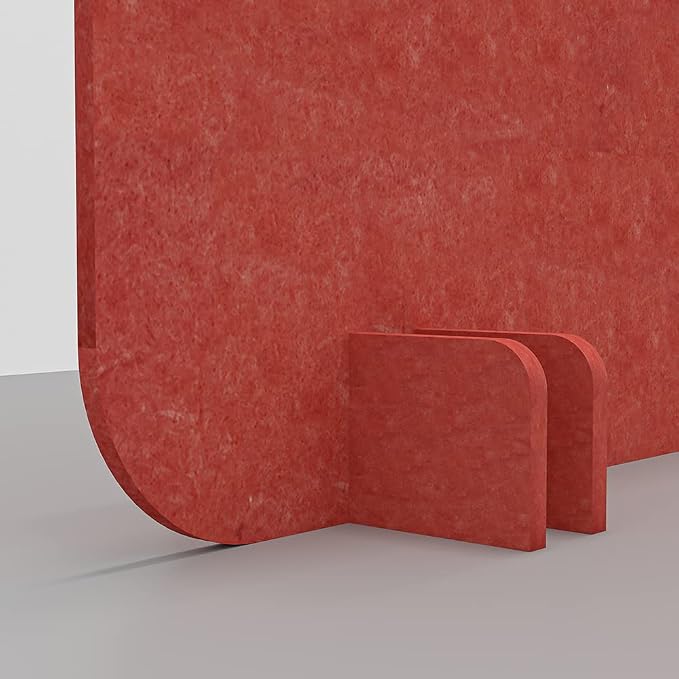 Escape 12" Freestanding Desk Divider | Eco-Friendly Acoustic Privacy Screen | — view 3