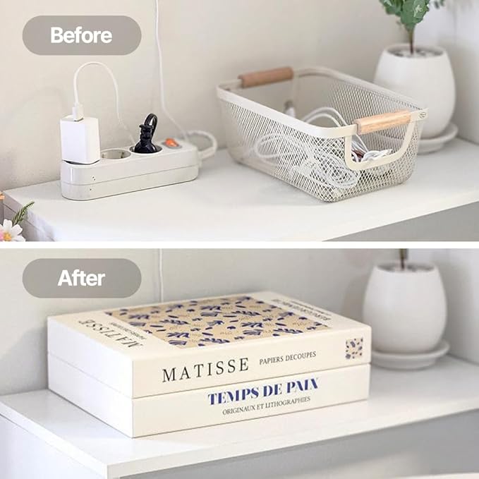 Book Shape Decorative Cable Management Box — view 6
