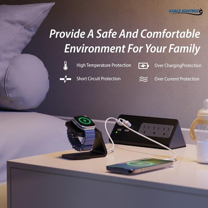 Kable Kontrol Desk Clamp Power Strip — view 5