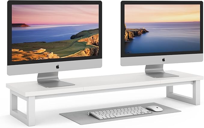 YAOHUOO Dual Monitor Stand Riser, 39Inch Large Monitor Stands