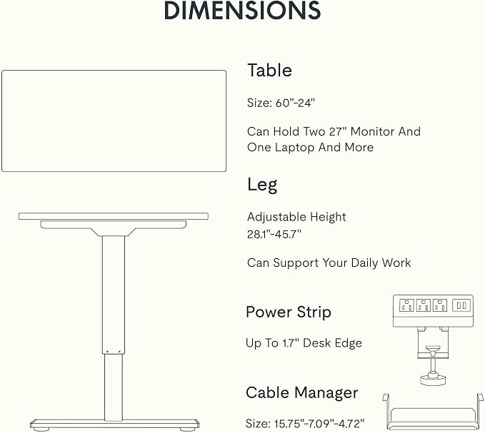 FLEXISPOT EN2Whole-Piece Standing Desk — view 7