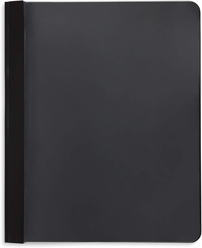 Blue Summit Supplies 25 Black Plastic Report Covers — view 4