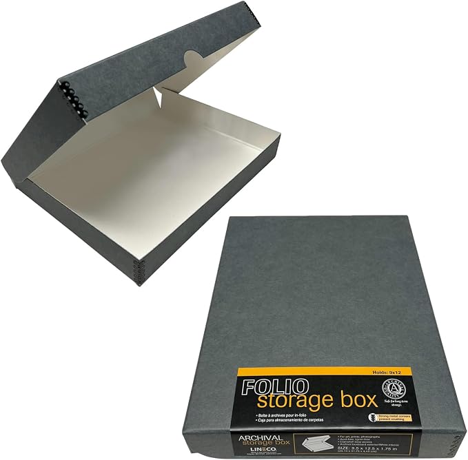 Lineco Folio Storage Box, Clamshell Design