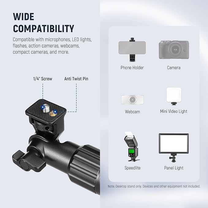 NEEWER Overhead Camera Mount Arm — view 6