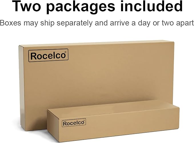 Rocelco 46" Height Adjustable Corner Standing Desk Converter — view 8