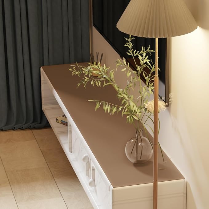 Zinkooat Leather Table Cover, 1.8mm Thick, 17x60 Inch Desk Cover, Dresser Cover