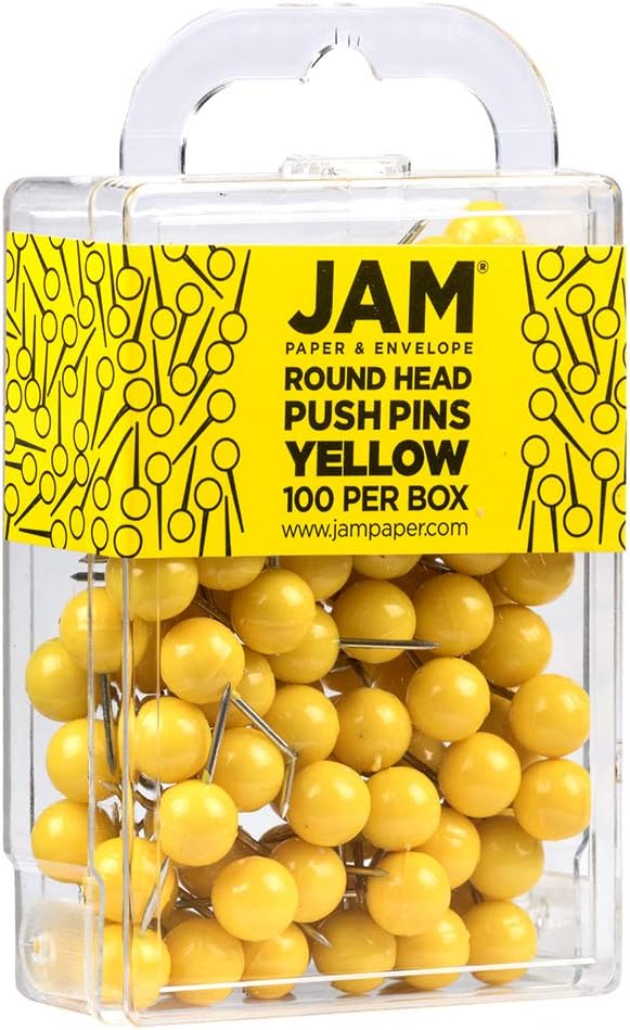 JAM PAPER Colorful Push Pins — view 2