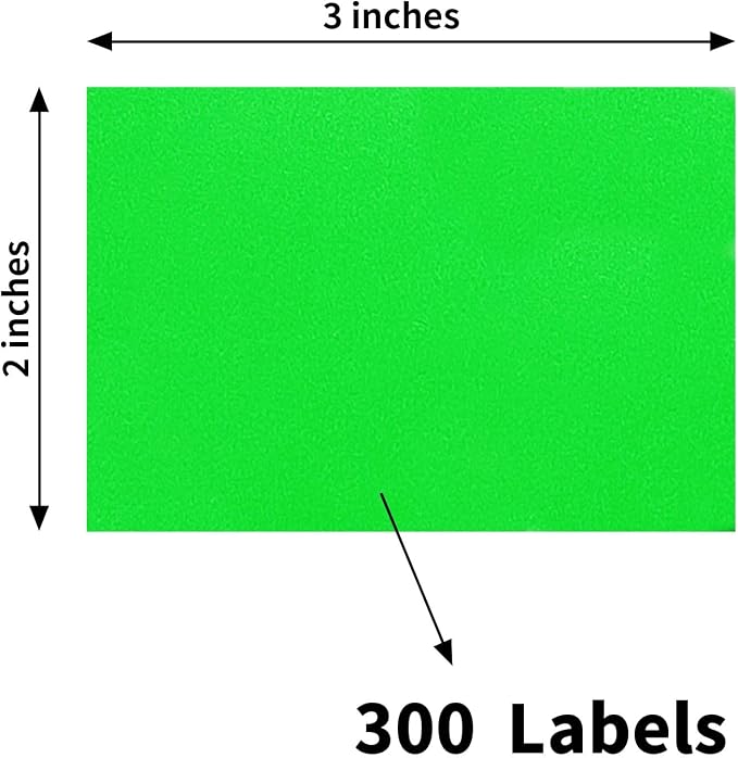 STARLIBOO Colored Labels Stickers 3 x 2 Inch, Removable Rectangle Moving Labels — view 2