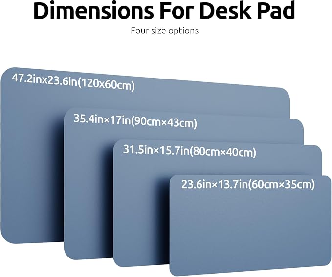 YSAGi Leather Desk Protector, Office Mat, Large Mouse Mat, Non-Slip PU Leather — view 8