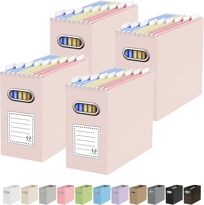 Oterri Cardboard File Organizer Box