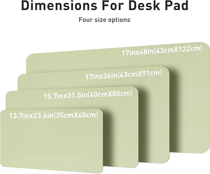 Aothia Leather Desk Pad Protector, Large Mouse Pad, Office Desk Mat, Non-Slip — view 4