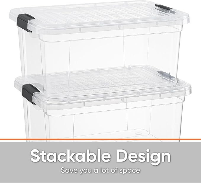 Superio Clear Storage Bins — view 3