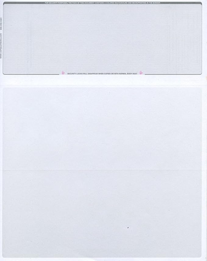 Compuchecks Top Blank Check Paper