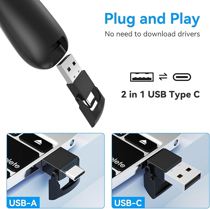Wireless Presentation Clicker PowerPoint Presenter Remote: Clicker — view 3