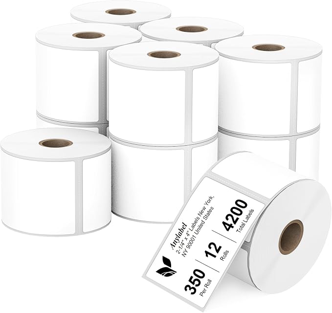 Compatible 2-1/4" x 4" Direct Thermal Labels Replacement