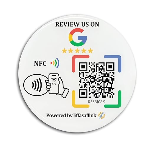 Epoxy Sticky Card with NFC Chip & QR Code