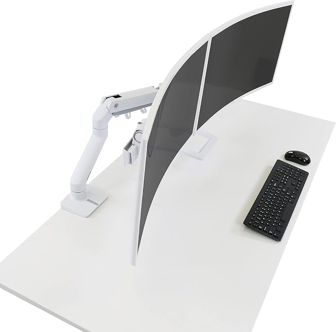 Ergotron – HX Dual Monitor Arm, VESA Desk Mount – — view 2