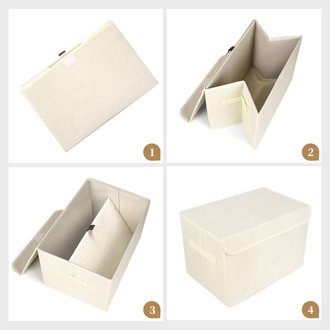 Bagnizer Large 42 Quarts Collapsible Stackable Storage Bins Cube — view 6