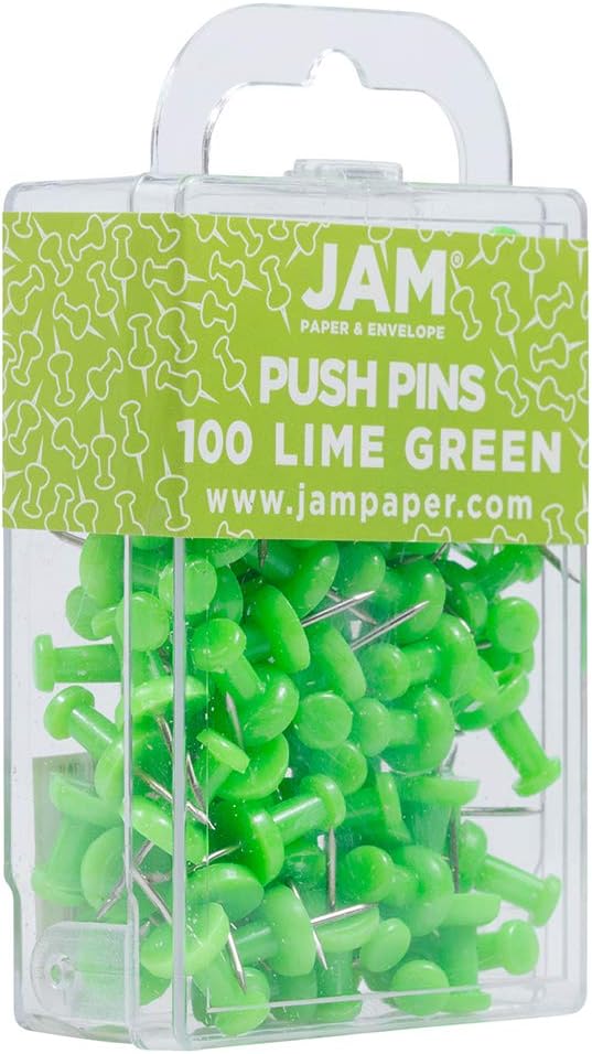 JAM PAPER Colorful Push Pins — view 2